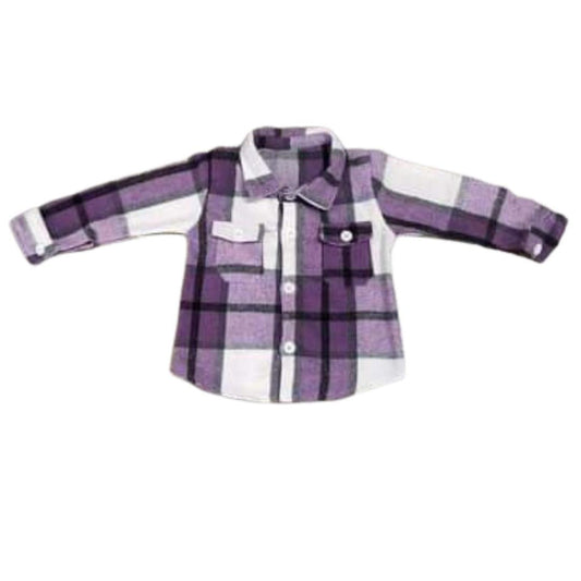 ᴡᴇᴇᴋʟʏ ᴘʀᴇ ᴏʀᴅᴇʀ Flannel- Purple & White