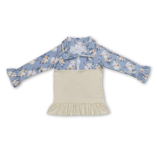 ᴡᴇᴇᴋʟʏ ᴘʀᴇ ᴏʀᴅᴇʀ Pullover- Floral Cow