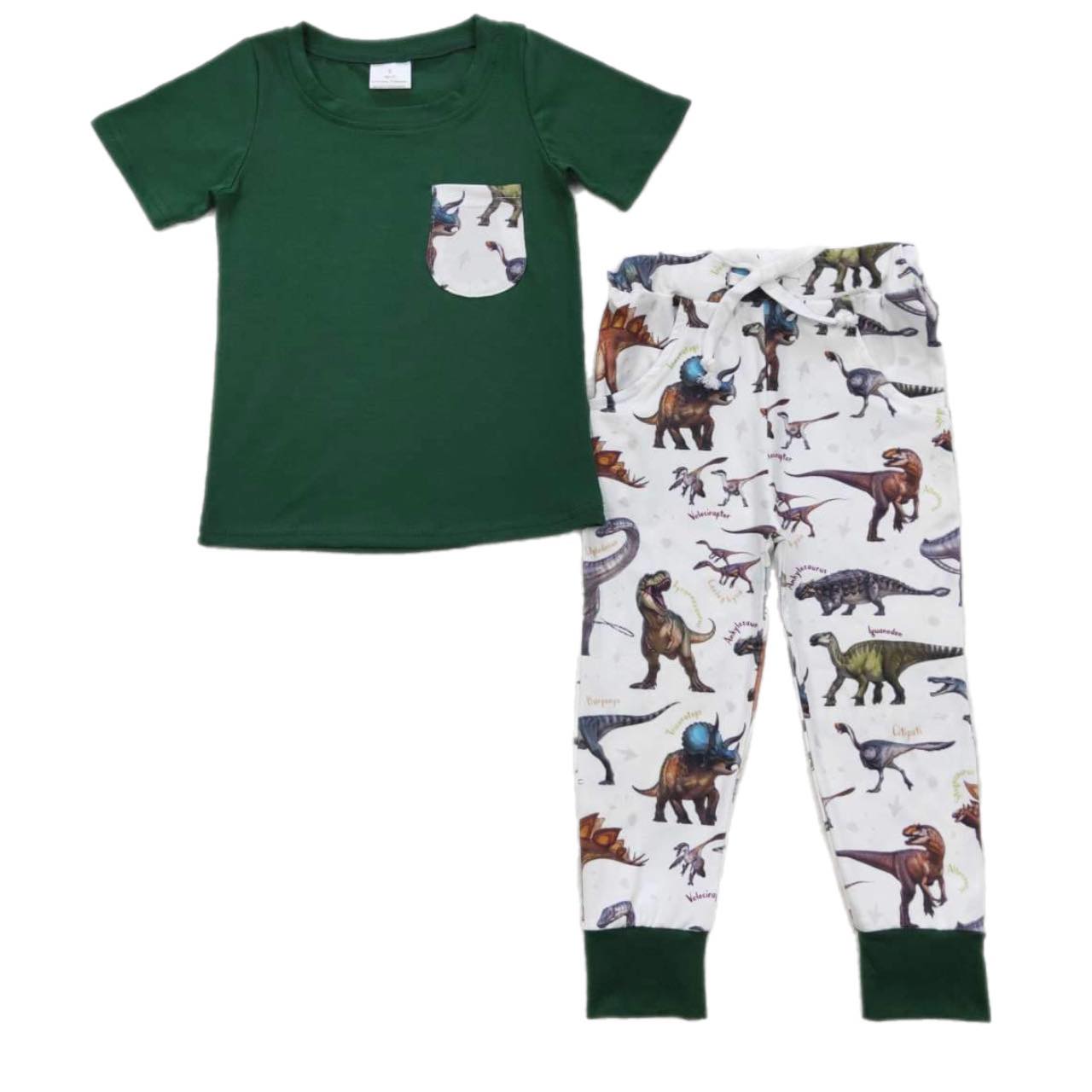 ᴡᴇᴇᴋʟʏ ᴘʀᴇ ᴏʀᴅᴇʀ Dino Pocket Tee Set