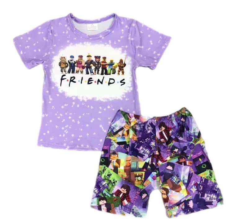 ᴡᴇᴇᴋʟʏ ᴘʀᴇ ᴏʀᴅᴇʀ Friends Shorts Set