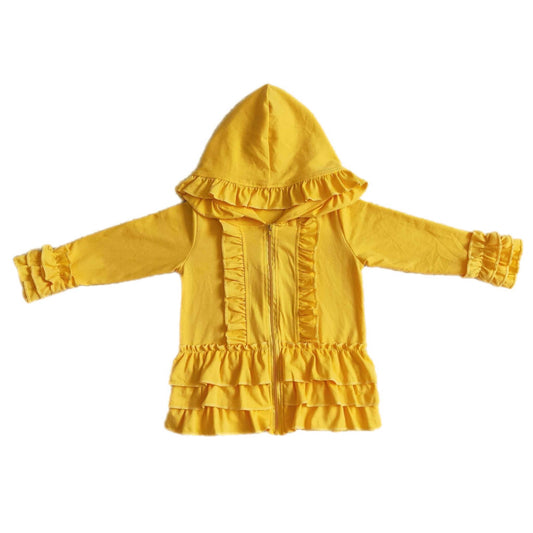 ᴡᴇᴇᴋʟʏ ᴘʀᴇ ᴏʀᴅᴇʀ Yellow Ruffle Zip Up