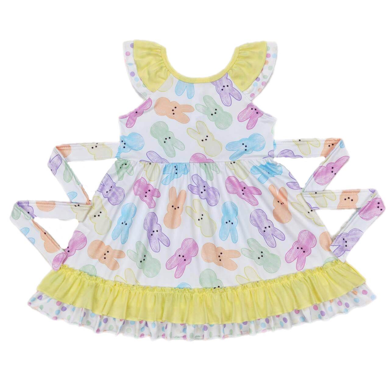 ᴡᴇᴇᴋʟʏ ᴘʀᴇ ᴏʀᴅᴇʀ Easter Peeps Flutter Dress