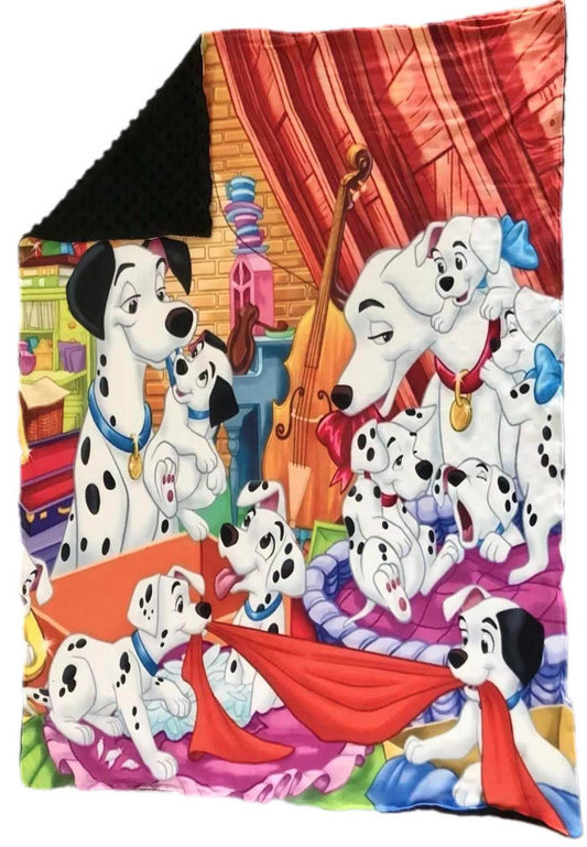 ᴡᴇᴇᴋʟʏ ᴘʀᴇ ᴏʀᴅᴇʀ Blanket- Spotted Pups 30x40"