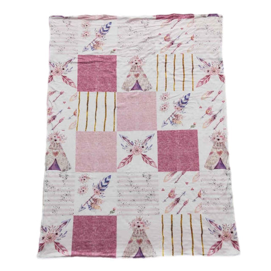 ᴡᴇᴇᴋʟʏ ᴘʀᴇ ᴏʀᴅᴇʀ Blanket- Pink Native 30x40"