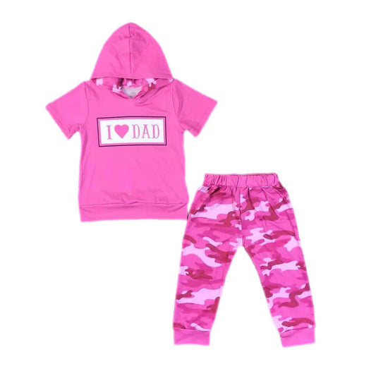 ᴡᴇᴇᴋʟʏ ᴘʀᴇ ᴏʀᴅᴇʀ I Love Dad Camo Hooded Set