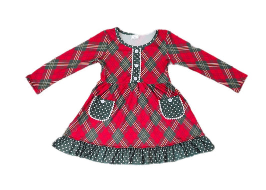 ᴡᴇᴇᴋʟʏ ᴘʀᴇ ᴏʀᴅᴇʀ Christmas Plaid Dress