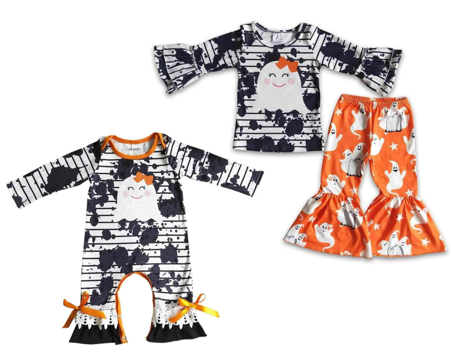 ᴡᴇᴇᴋʟʏ ᴘʀᴇ ᴏʀᴅᴇʀ Halloween Ghost Pants Set & Romper