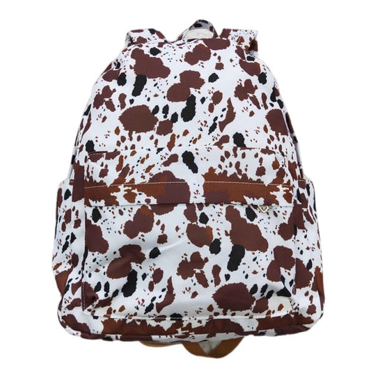 ᴡᴇᴇᴋʟʏ ᴘʀᴇ ᴏʀᴅᴇʀ Backpack- Brown Cow Print 10x14x4"