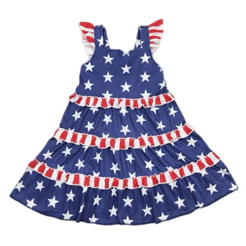 ᴡᴇᴇᴋʟʏ ᴘʀᴇ ᴏʀᴅᴇʀ 4th of July Stars and Stripes Dress