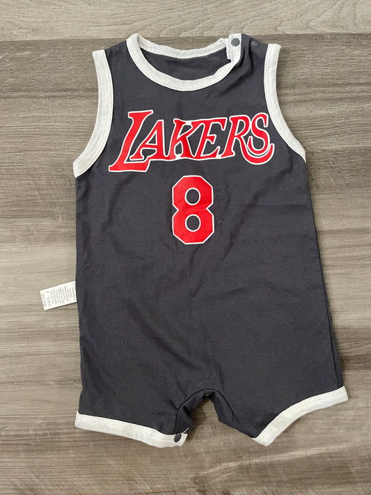 0-3mo  ʀᴇᴀᴅʏ ᴛᴏ ꜱʜɪᴘ Lakers Romper